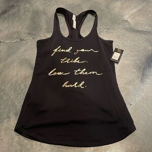 NWT CycleBar Black Tank top Size Small